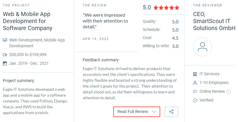 Web & Mobile app Development Review